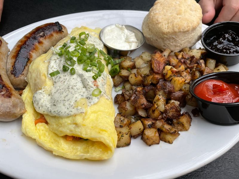 Smoked Salmon Omelet and Coastal Specials