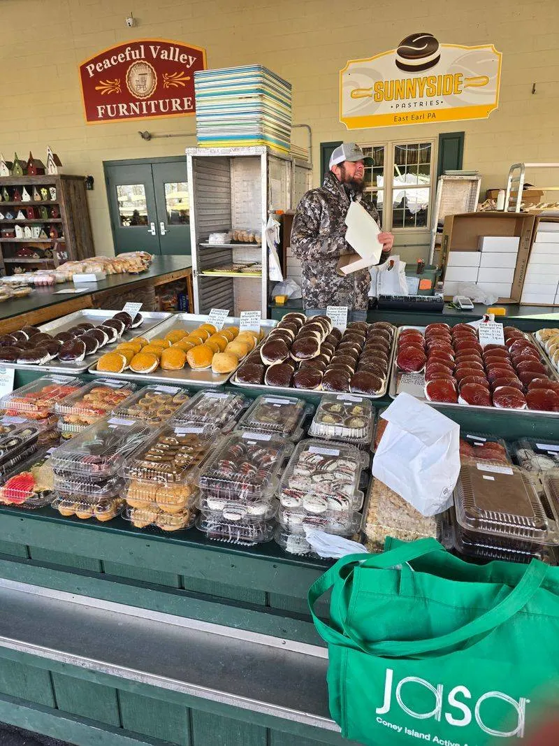 Sweet finishes: apple fritters, candies, and brittle