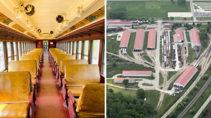 Illinois is home to the largest railway museum in America, perfect for a day out