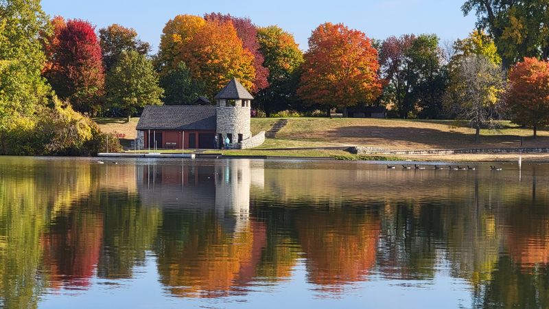 Iowa — Backbone State Park Campground, Dundee