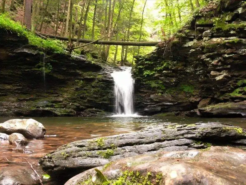Waterfalls and Side Streams After Rain