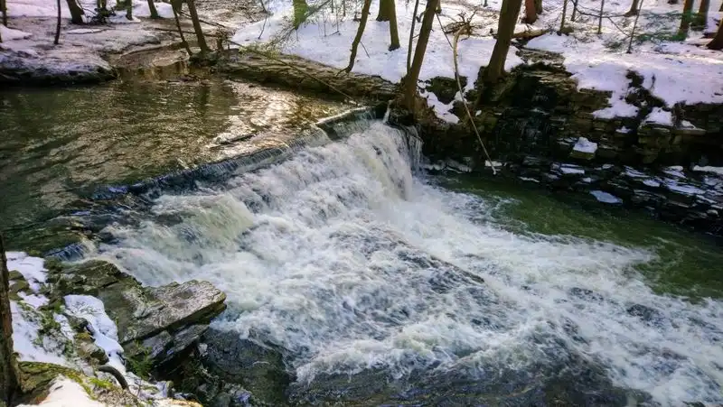Lower waterfall broader drop