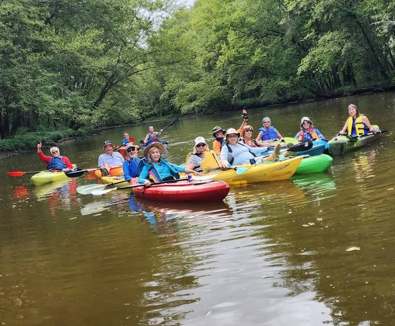Kayak Drift Along the South Shore