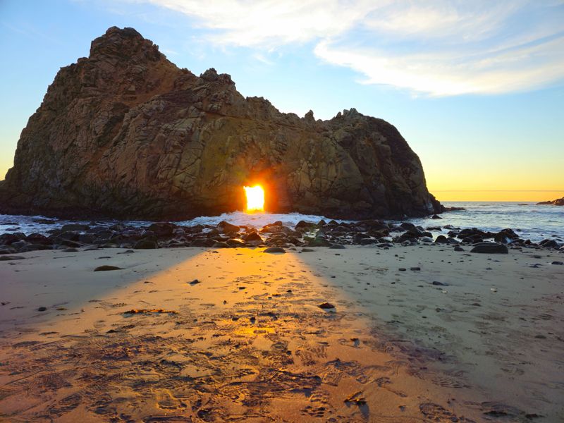 Keyhole Rock &mdash; Pfeiffer Beach, California