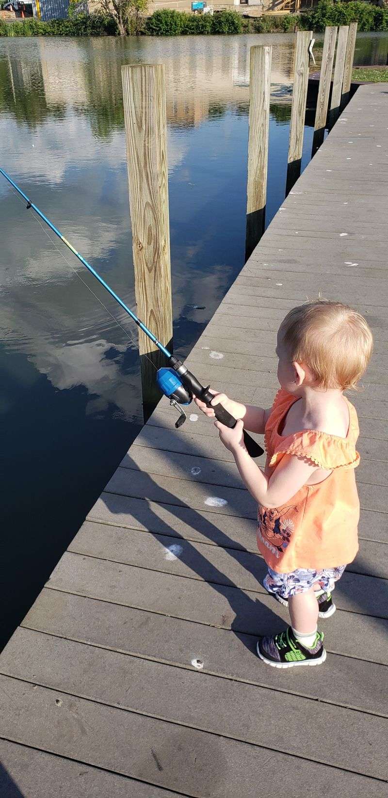 Fishing from shore, pier, and boat