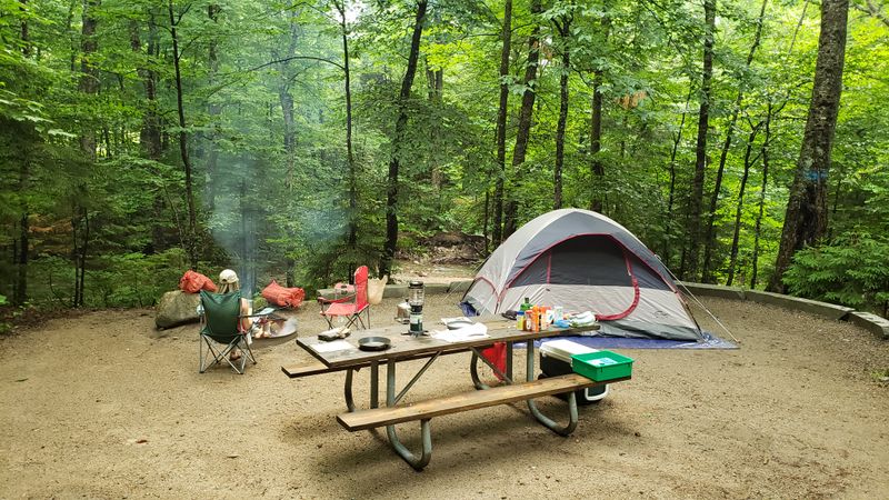 New Hampshire — Lafayette Place Campground, Franconia Notch State Park