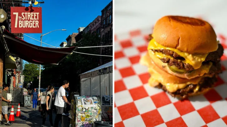 New York locals go out of their way for burgers from this humble restaurant