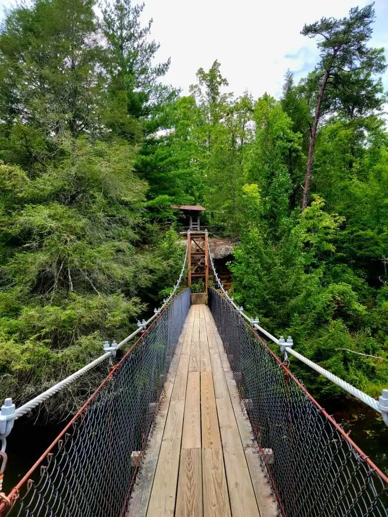 Arch Lake and the Swinging Bridge