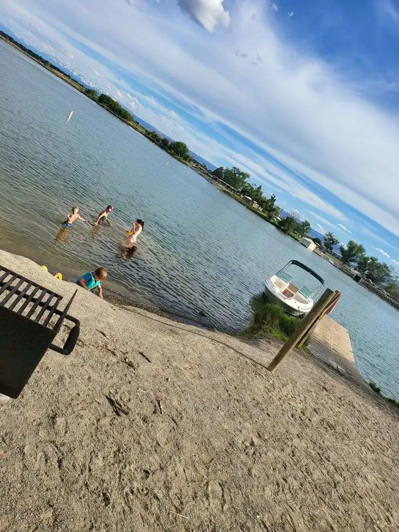 Swimming and the family-friendly beach