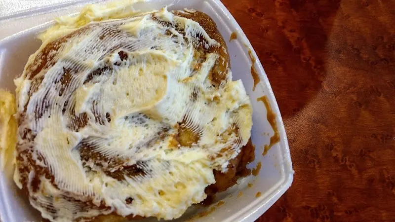 Cream Cheese Frosted Cinnamon Roll