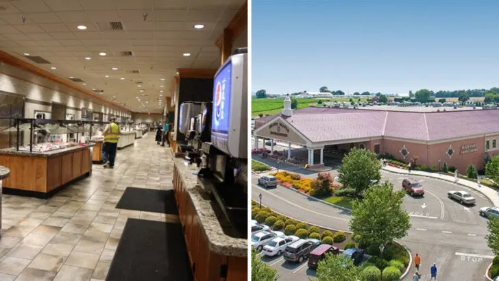 People travel from across the country for this Pennsylvania Dutch buffet with over 100 food options