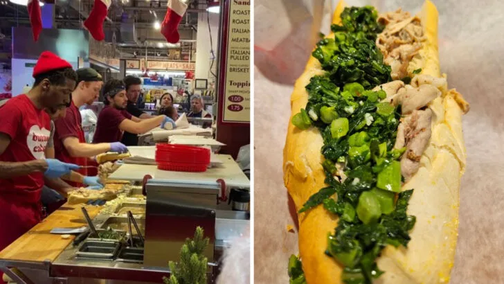 Philly locals skip the classic cheesesteaks and head here for roast pork