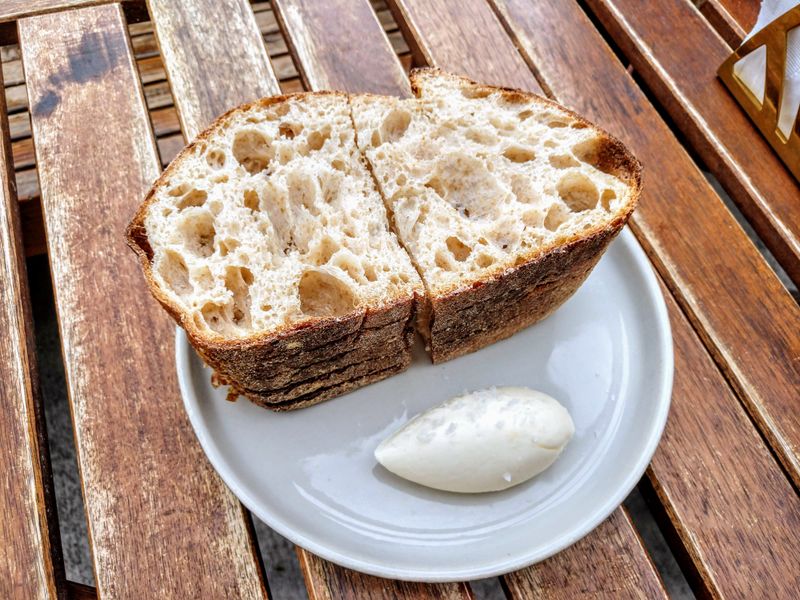 Tangy Sourdough Loaf With Dark Crust
