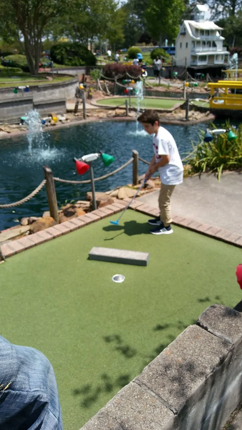 Mini golf, bumper boats, and backup fun