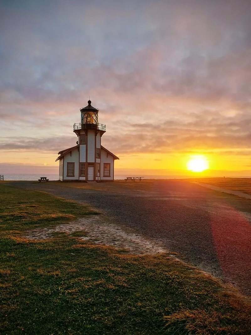 Point Cabrillo Light Station at Sunset