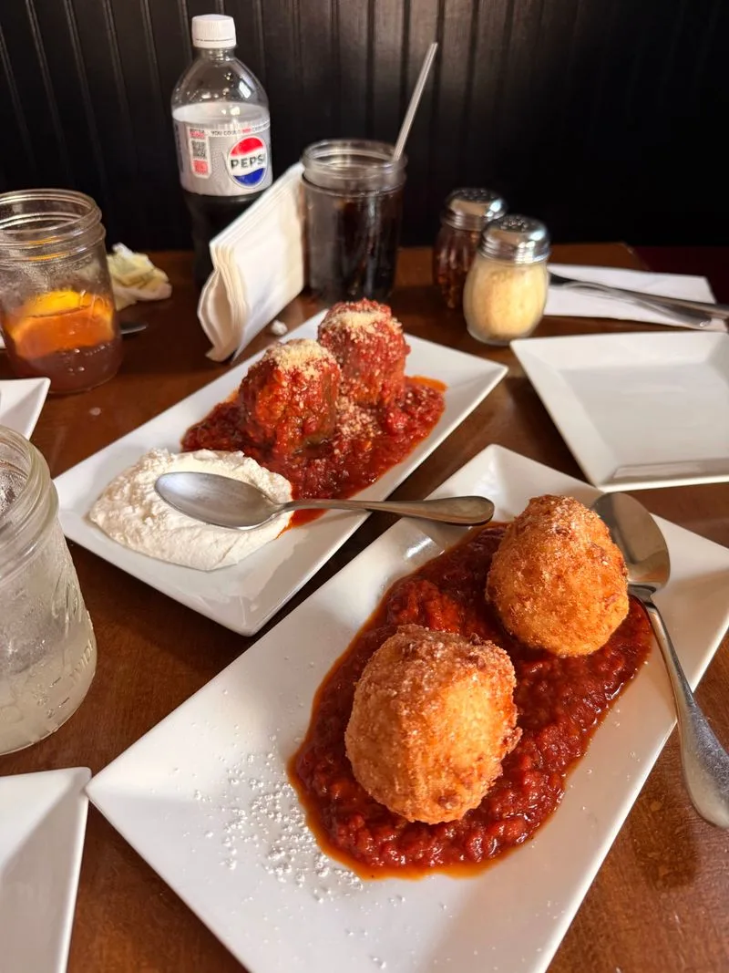 Starters To Share: Risotto Balls, Meatball Salad, Wedding Soup