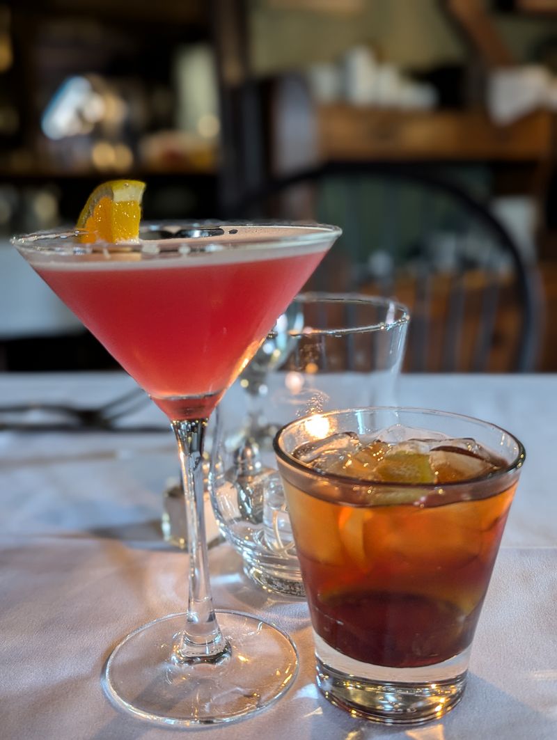 Drinks: rum roots, deep wine list