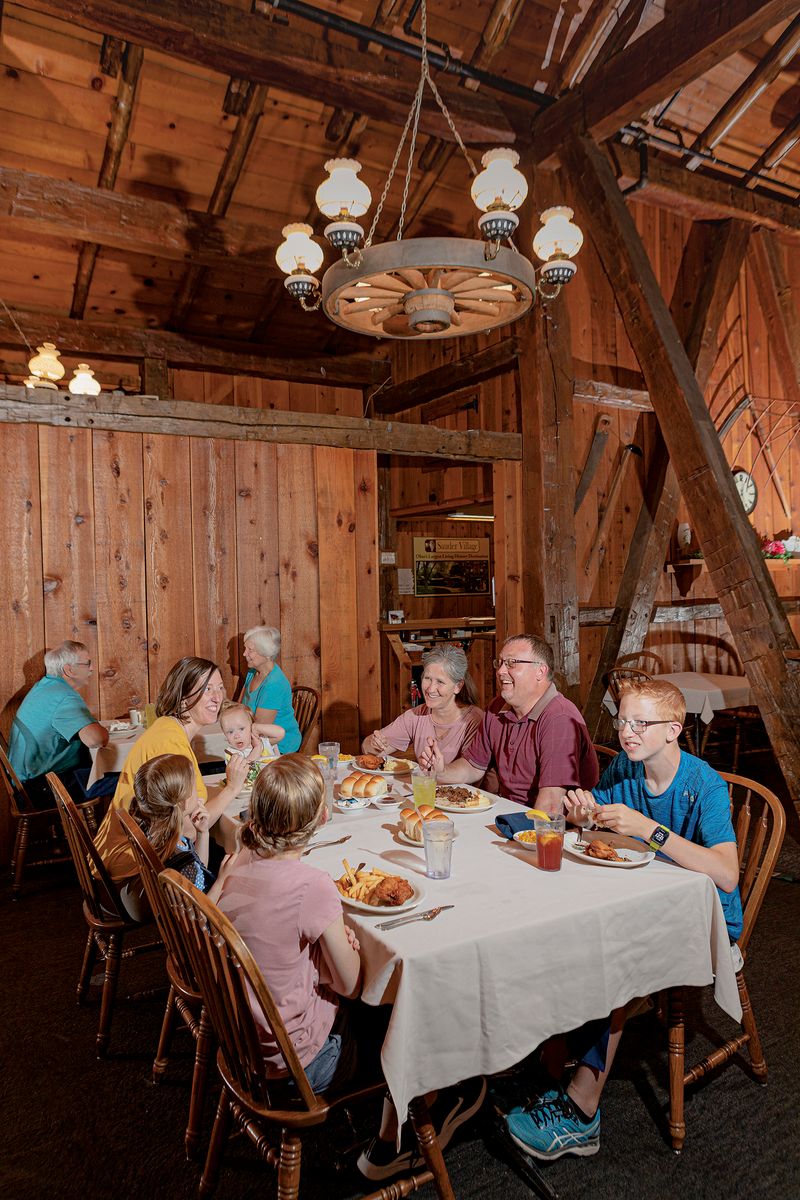 Atmosphere inside a restored barn