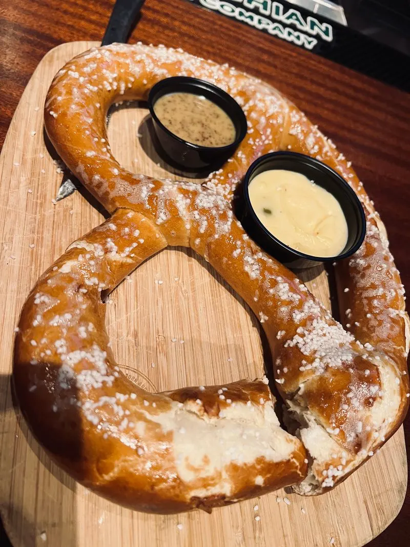 Dipping Duo: Beer Cheese and Whole-Grain Mustard