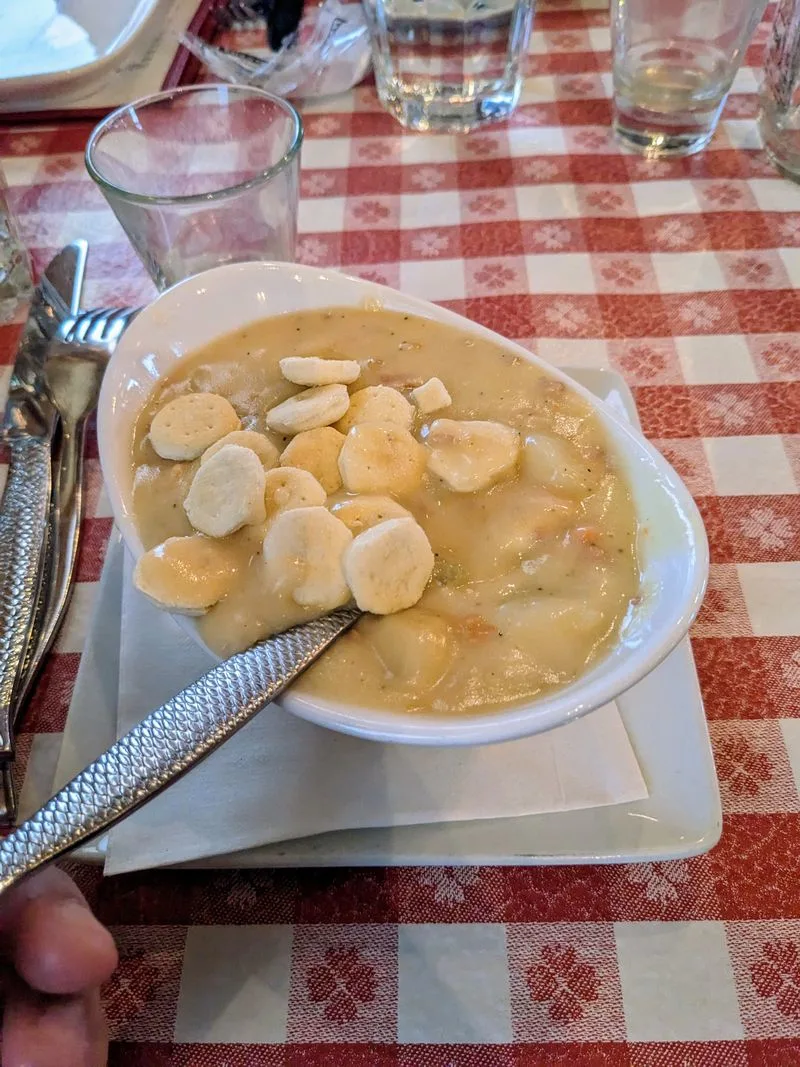 That first sip of hot clam broth