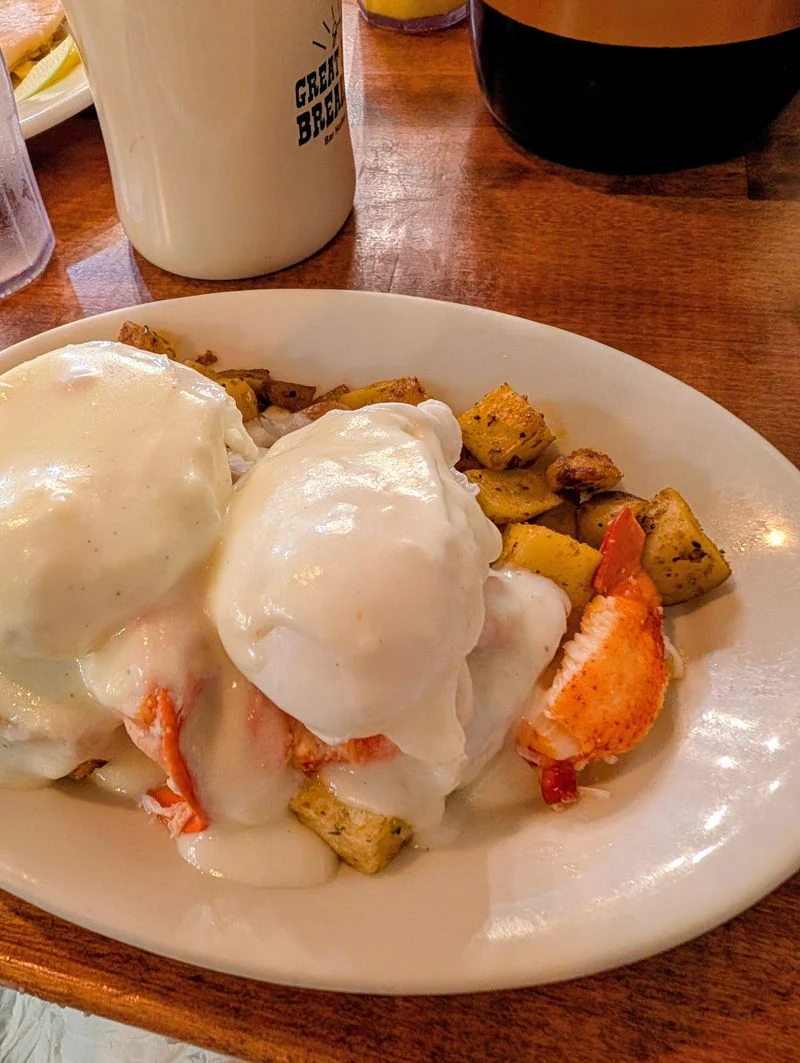 Lobster Benedict And Omelets