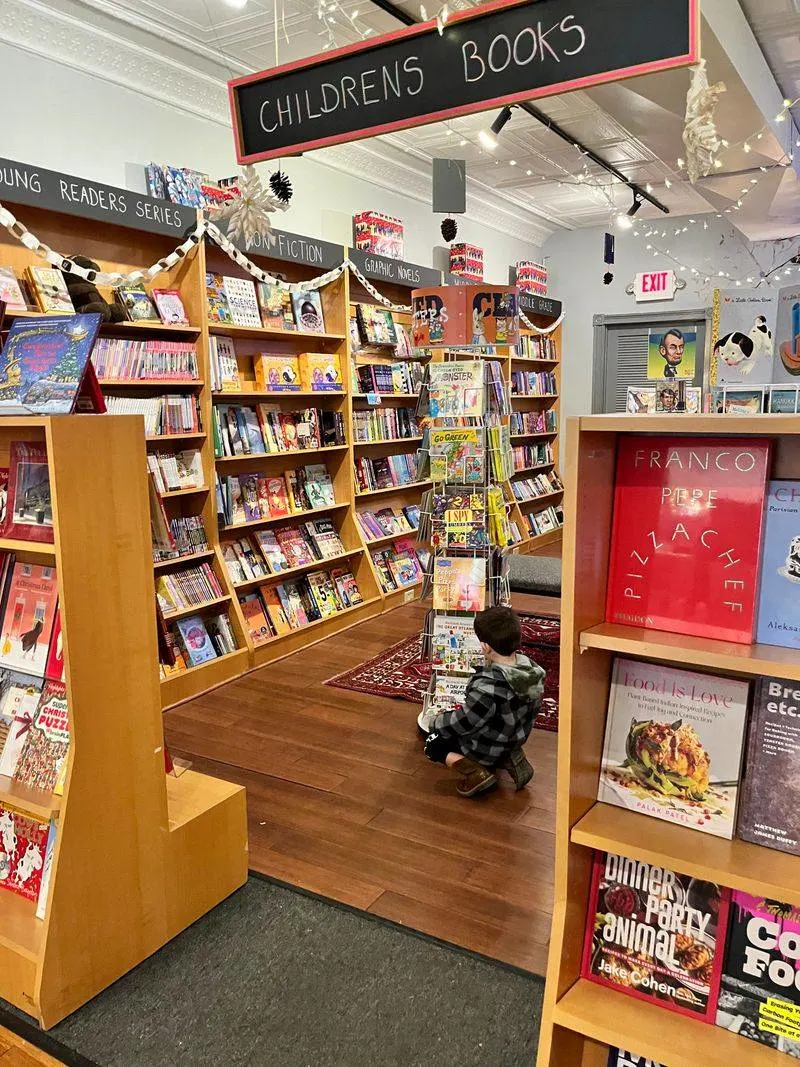 Bookshop Nook With Rainy Window