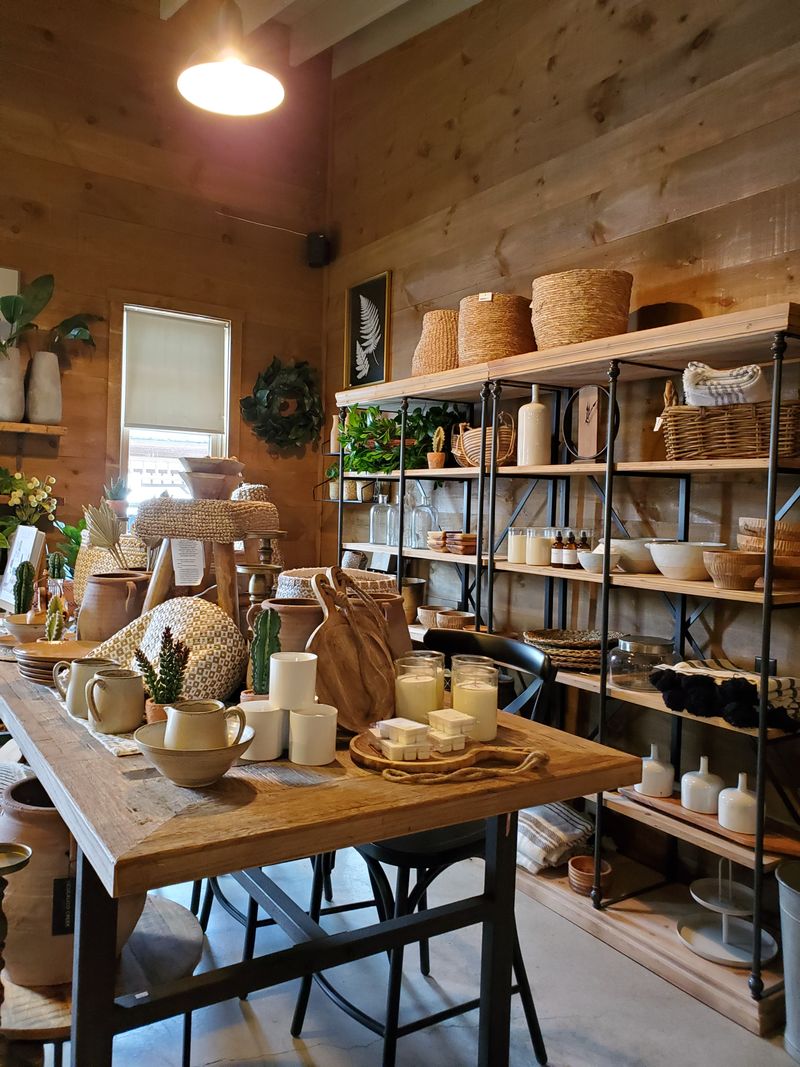 Handmade goods: soaps, candles, and home decor