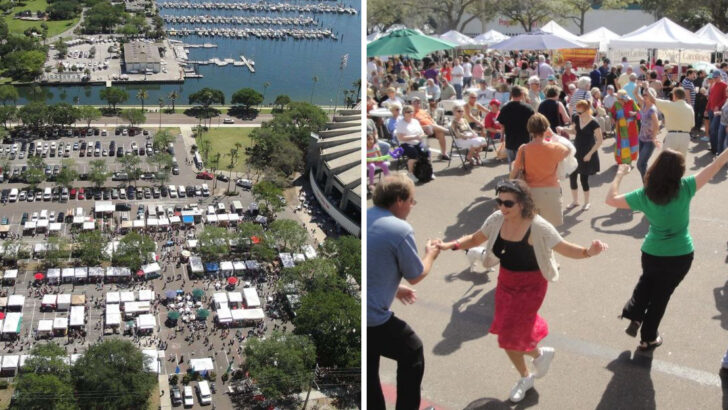 The Florida farmers market with 400+ vendors that takes over an entire downtown every weekend