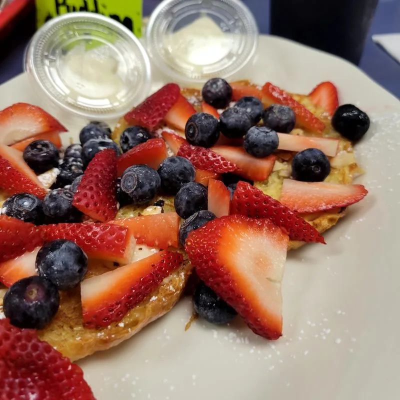 Buttermilk Waffles and Berries