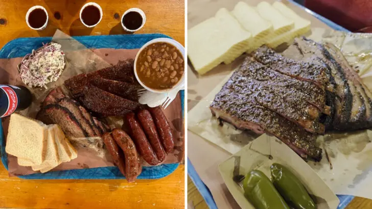 The barbeque at this no-frills Texas joint has a four-hour wait on weekends