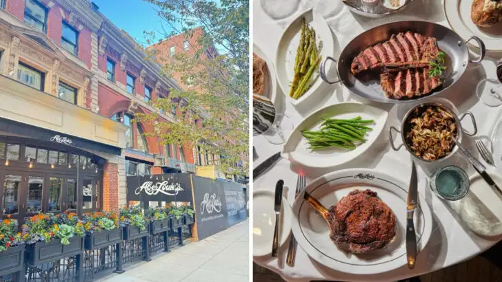 The best NY strip steak in Massachusetts is served at this old-fashioned restaurant