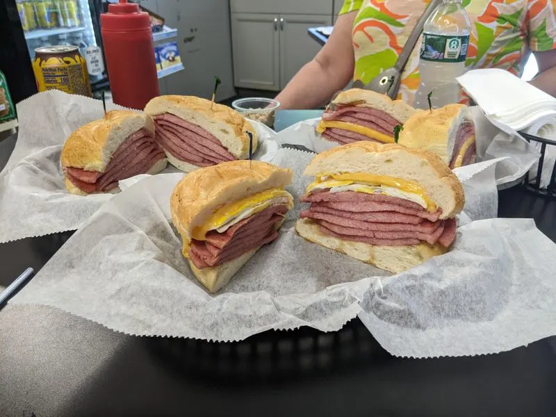 Breakfast sandwiches that could feed two