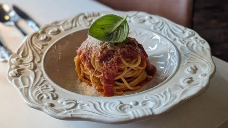 The spaghetti at this old-fashioned restaurant in Utah is unbelievably good