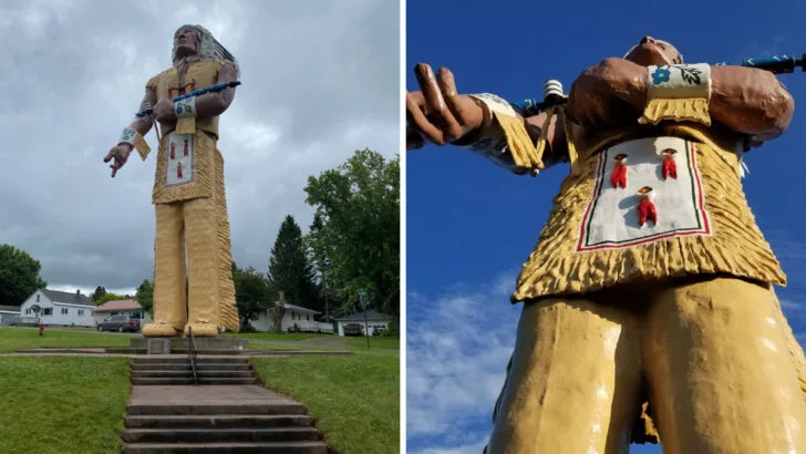 The world&rsquo;s largest Native American statue has become a well-known Michigan landmark