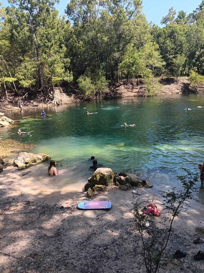 The springhead and swim area