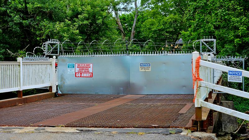 Front Gate And Faded Midway