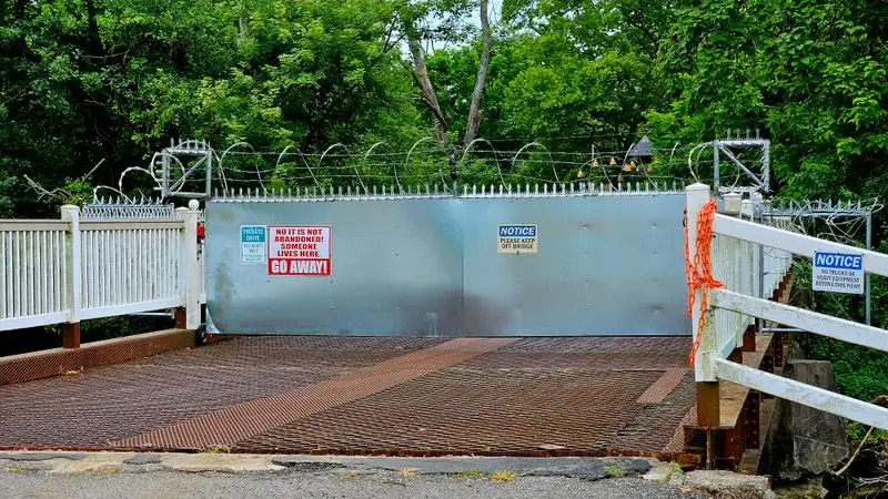 Front Gate And Faded Midway