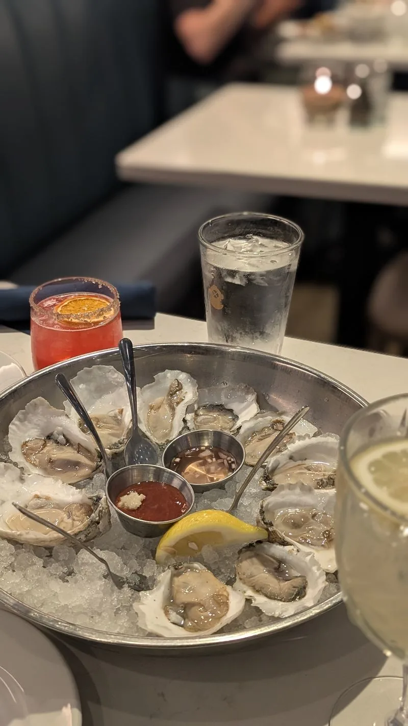 Glacier fresh oysters at the raw bar
