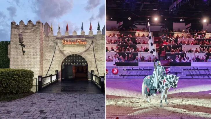 This Florida castle serves a medieval feast where you eat with your hands and cheer for jousting knights
