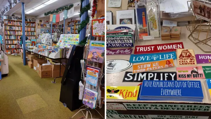 This Maine bookstore has been an independent alternative shop since 1979