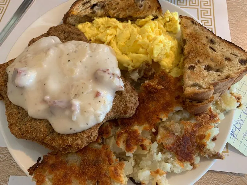 Country Fried Steak with Sausage Gravy