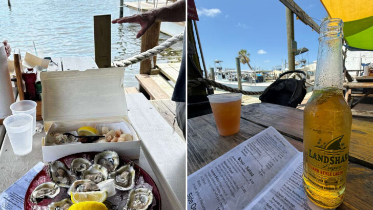 This decades‑old Florida seafood shack in Cortez still draws hour‑long lines