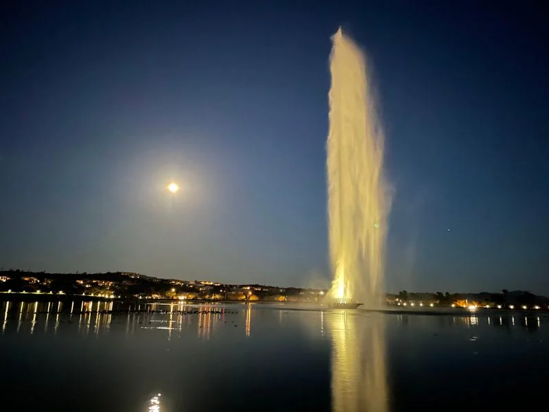 The hourly fountain show: how to time it perfectly