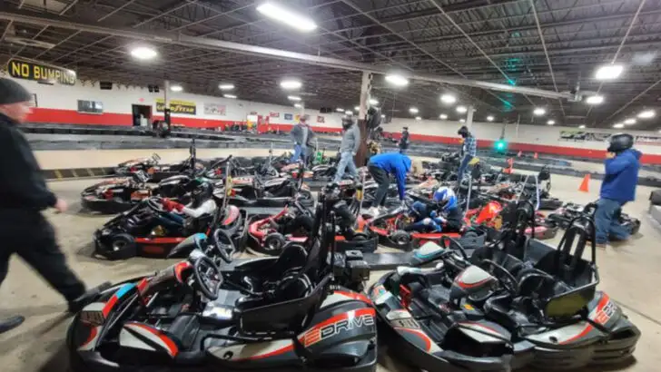 This indoor go-kart track stands out as one of Michigan&rsquo;s biggest attractions