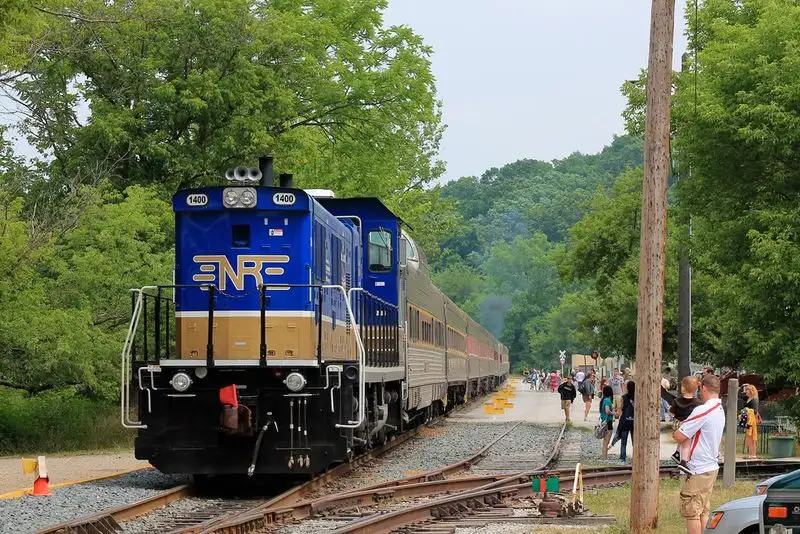 Boarding at Rockside Station