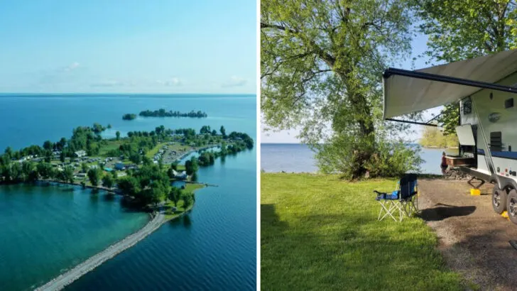 This waterfront island campground in New York feels like a true escape