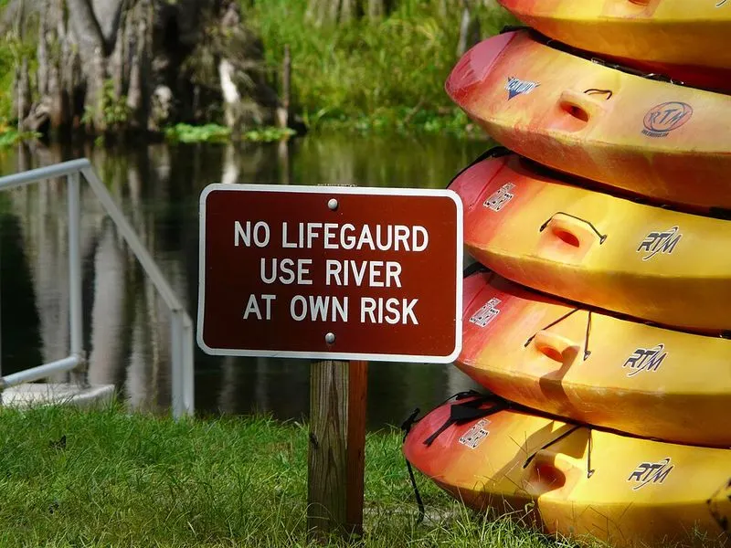 Kayaking through Nature