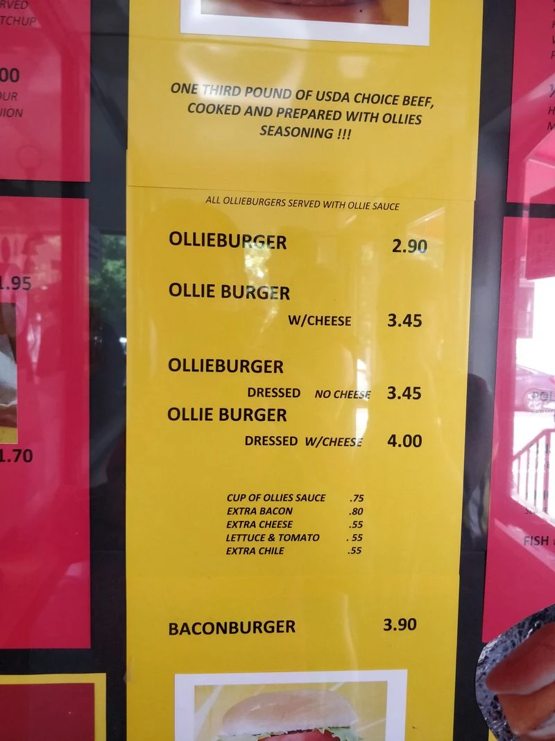 Menu, price, and portions