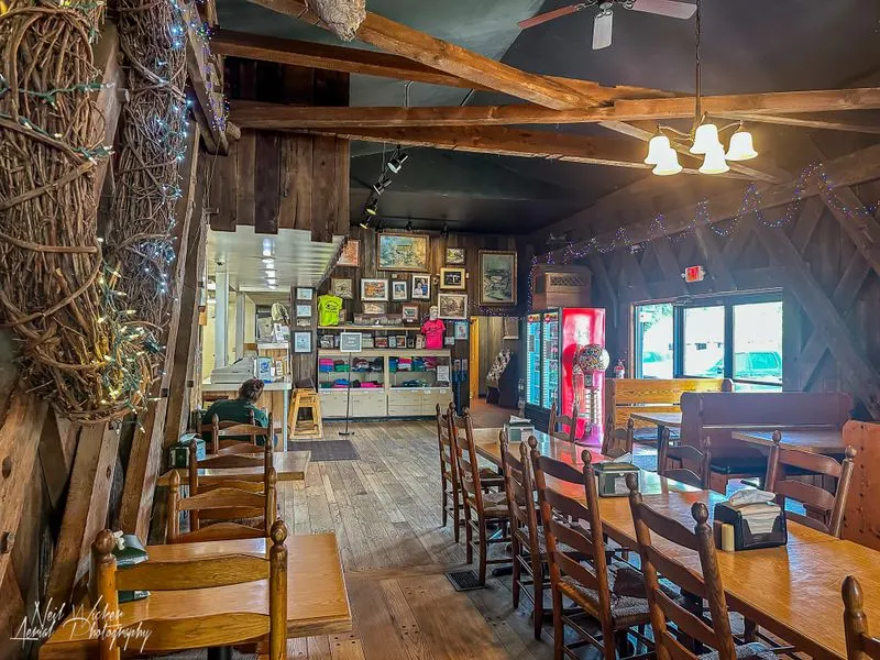 Dining Inside an Authentic 1862 Covered Bridge