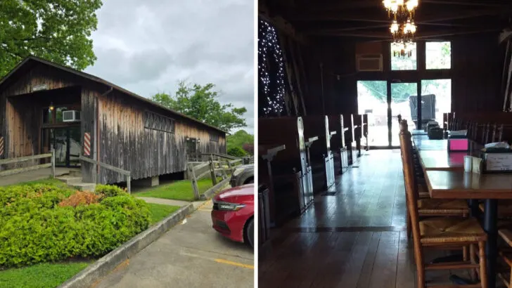 You Can Order Pizza and Dine Inside a Covered Bridge at This Ohio Restaurant
